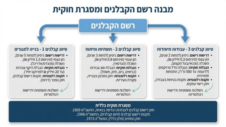 פנקס הקבלנים וסיווג מקצועי