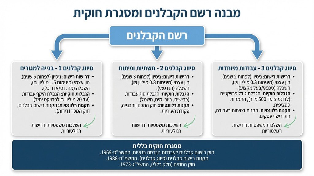 פנקס הקבלנים וסיווג מקצועי