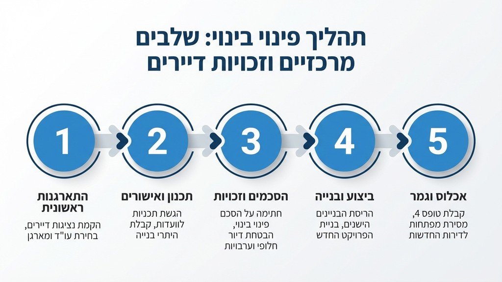 אתר בנייה מתקדם המייצג פרויקט בסדר גודל גדול