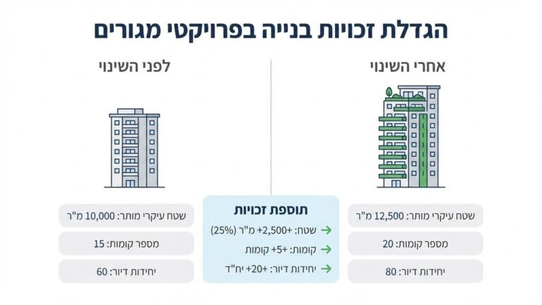 שרטוט אדריכלי או מודל תלת מימדי הממחיש תכנון של פרויקט התחדשות עירונית ומגדלי מגורים