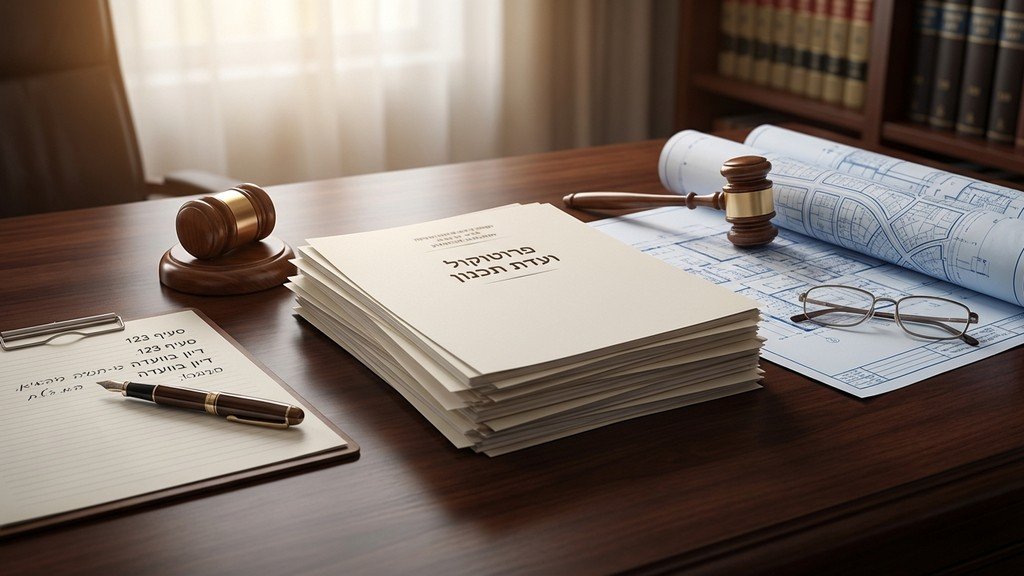 דיון משפטי ומסמכי תכנון ובניה