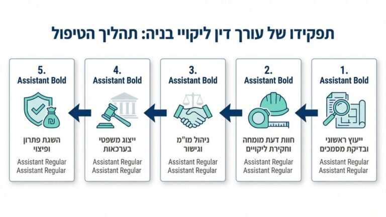 עורך דין מציג מסמכים משפטיים ודו