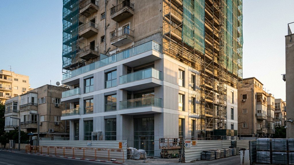 בניין מגורים בתהליך תמ