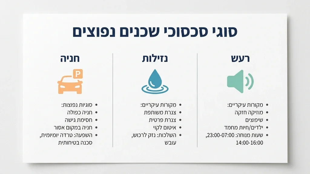 סכסוכי שכנים בבית משותף מטרדי חניה ורעש