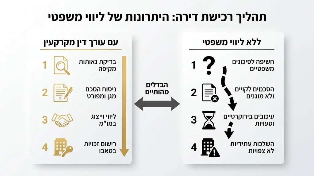 עורך דין לענייני דירות בוחן חוזה מקרקעין מקצועי